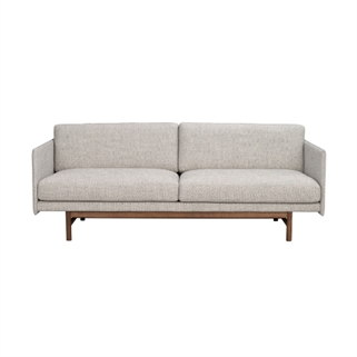 Rowico | Hammond sofa | Grå m. brunolieret eg